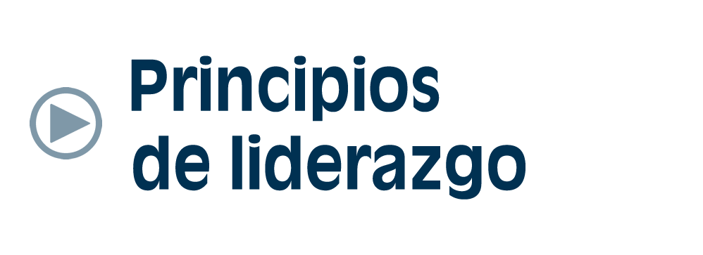 Principios de liderazgo, acceso a vídeo en Lengua de Signos y Audible (Selección 3 de 5)
