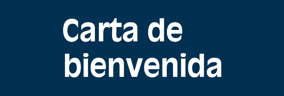 Carta de bienvenida, vídeo en Lengua de Signos y Audible