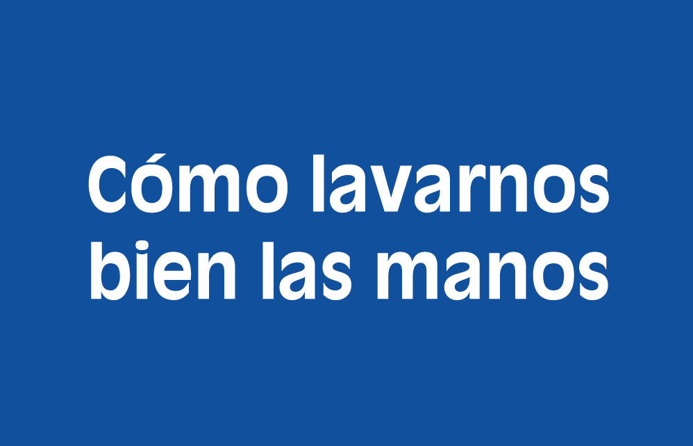Cómo lavarnos bien las manos, vídeo en Lengua de Signos y Audible