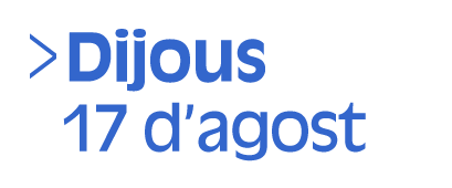 Dijous, disset d'agost (Selecció cinc de onze)  (Accés a Reproductor)