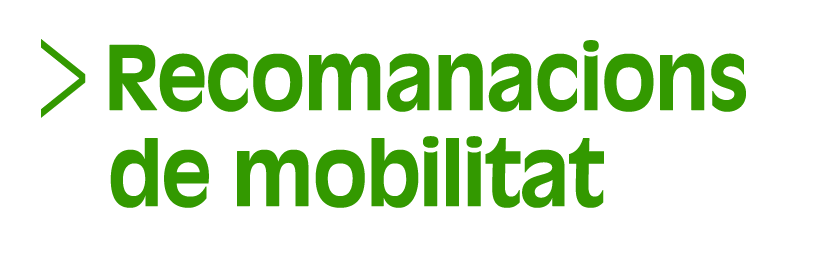 Recomanacions de mobilitat (Selecció, quatre de sis) (Accés a Reproductor)