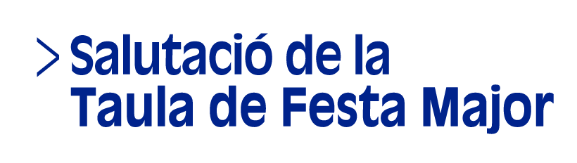 Salutació de la Taula de la Festa Mashor de Les Corts dos mil vintiquatre (Selecció, Tres de sinc) (Accés a Reproductor)